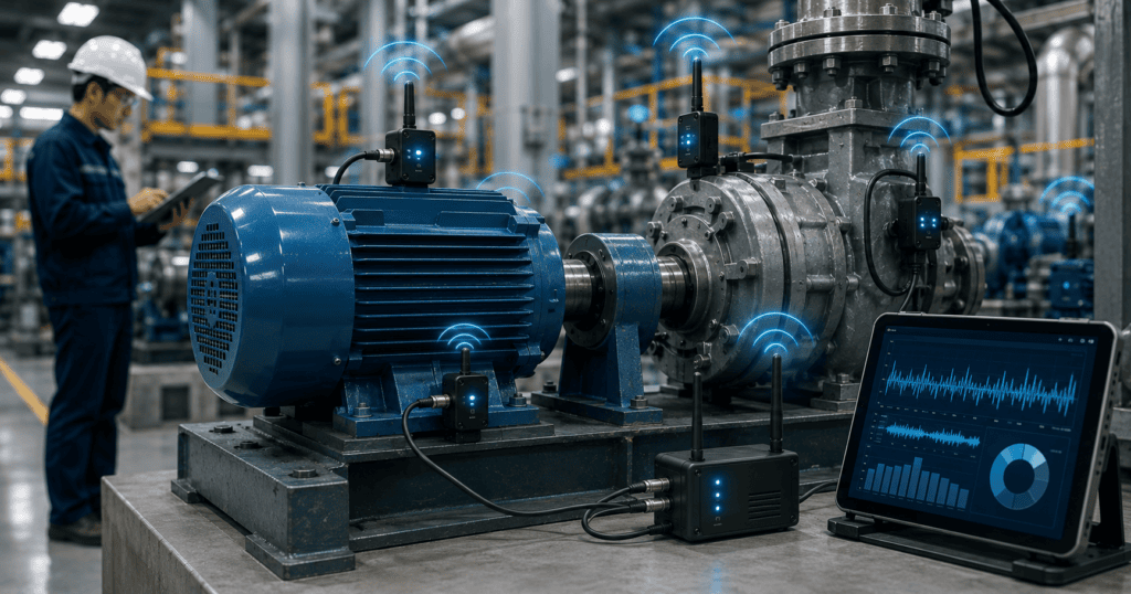 ระบบ Vibration Monitoring ตรวจวัดแรงสั่นสะเทือนของมอเตอร์และเครื่องจักรในโรงงานแบบเรียลไทม์
