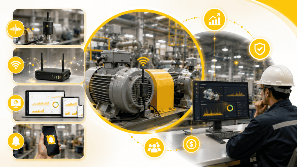 ประโยชน์โดยรวมต่อโรงงาน ระบบ Vibration Sensor